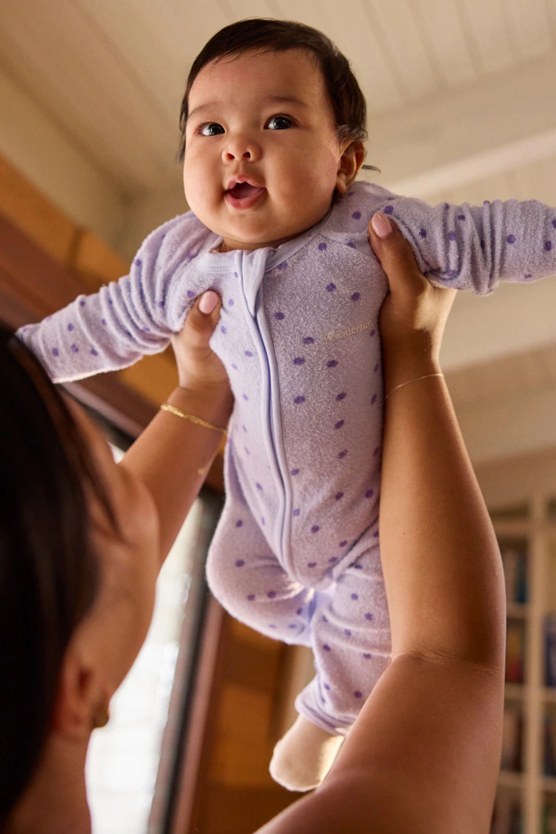 baby terry towelling sleepsuit